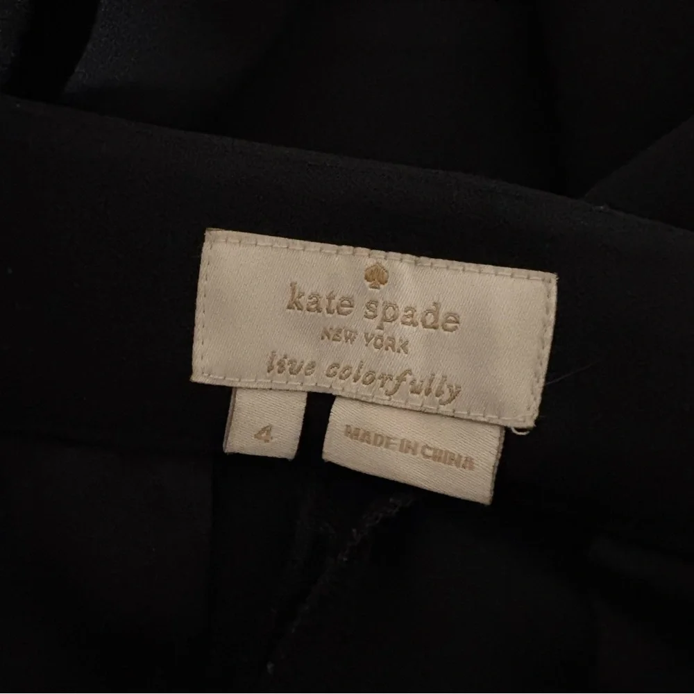 kate spade Black Straight Leg Pants